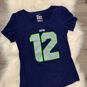 Nike NFL Official Seahawks Fan 12 Jersey Tee Shirt